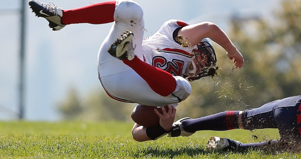 A football tackle for tackling our work.