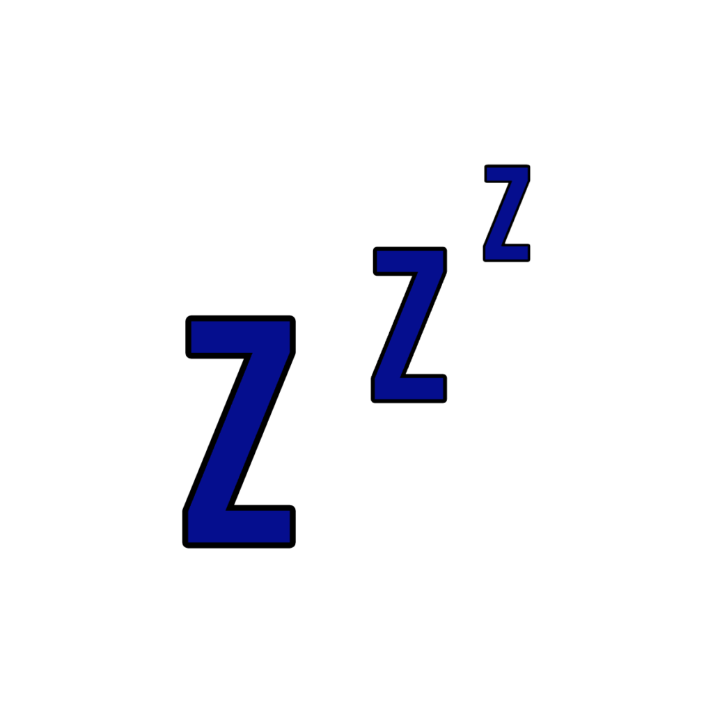 Image of ZZZ to indicate sleepers.